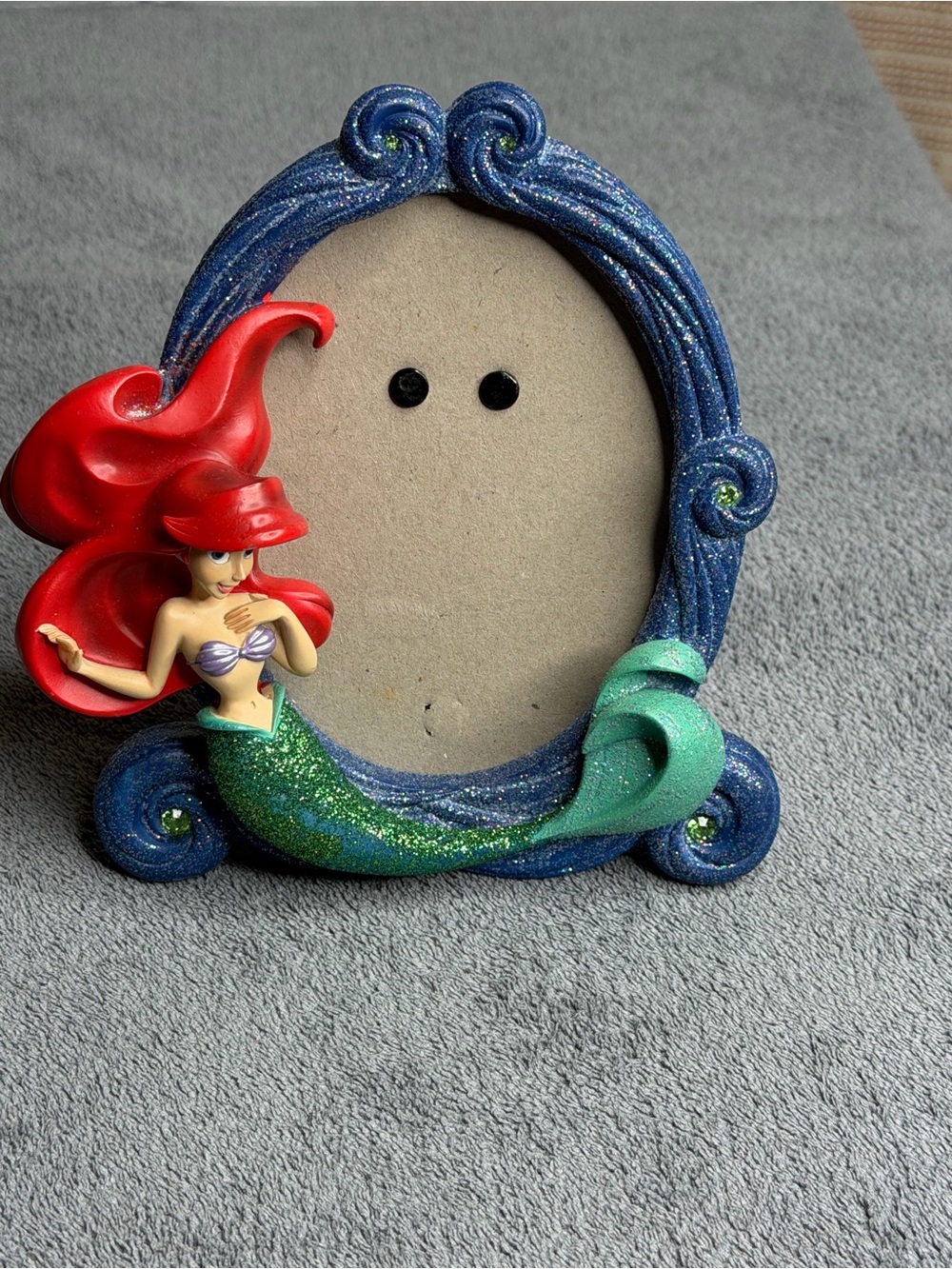 Disney Ariel Mermaid Photo Frame - Blue, Red & Green